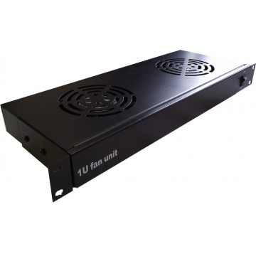 Fan Tray 1U 19 Inch Rack Mount Data Cabinet 2 Way Cooling