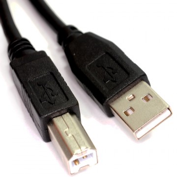 USB 2.0 24AWG High Speed Cable Printer Lead A to B BLACK  1.2m