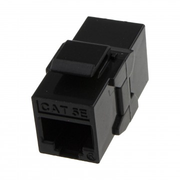 RJ45 Panel Mount Keystone Coupler Pass Through Keystone Cat5E UTP For Load Bar