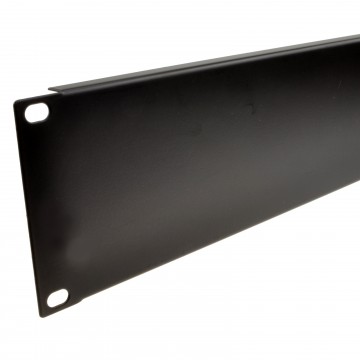 Blanking Plate Solid 2U for Comms Data Cabinet Rack 19 inch Black