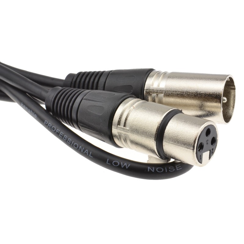 3-Pack 6ft XLR 3-Pin Male to Female 20AWG/2C OFC Microphone Cable XR-0006A-3 