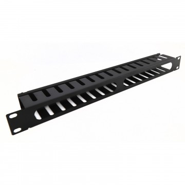 Cable Management Bar Metal Dump Panel 1U for Data Cabinet 19 Inch Rack with VENT