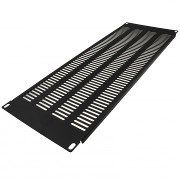 Blanking Plate Extra Vented 4U for Comms Data Cabinet Rack 19 inch Black