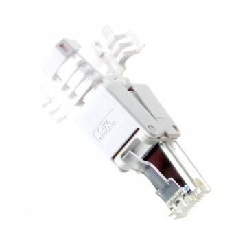 IDC Punch Down to RJ45 Plug for Cat6 Solid Network Ethernet Cable Connector