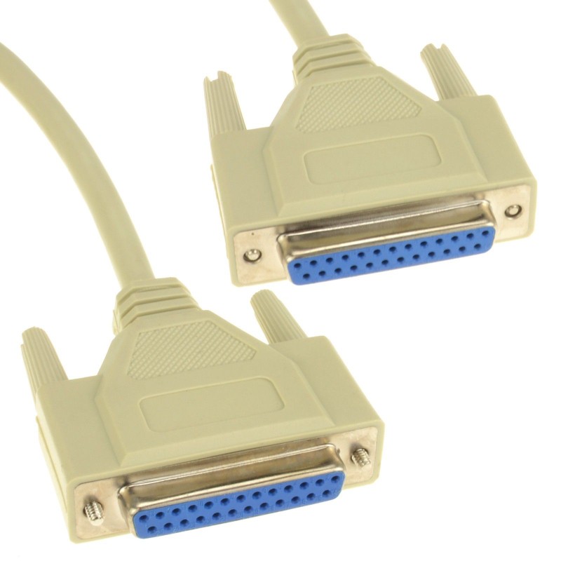 25 Pin Female Parallel Printer Lead 25 Pin Female Cable F to F 5m 25 Pin Female Parallel Printer Lead 25 Pin Female Cable F to F 5m