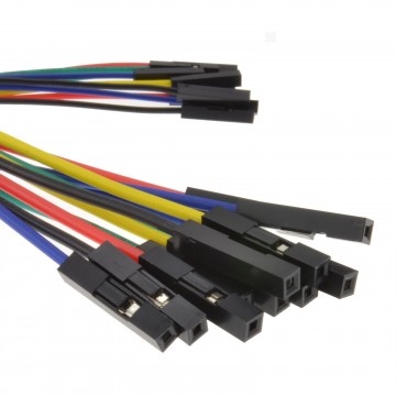 Jumper Cables Female to Female Colour Coded 15cm [10 Pack]
