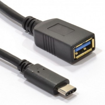 USB 3.1 Type A Female to Type C Male Gen 1 Cable 5GBps 3 Amp  15cm