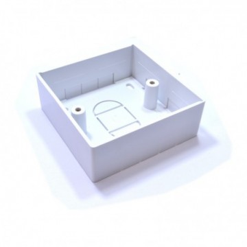 Surface Mount Back Box Pattress Box 1 Gang 32mm White