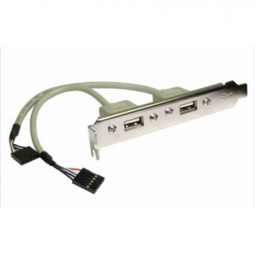USB 2.0 Backplate 2 port Motherboard Extender 2 x 5 pin