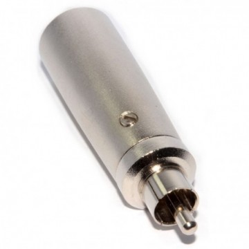 XLR Male Plug Pins to RCA Phono Plug Mono Audio Adapter