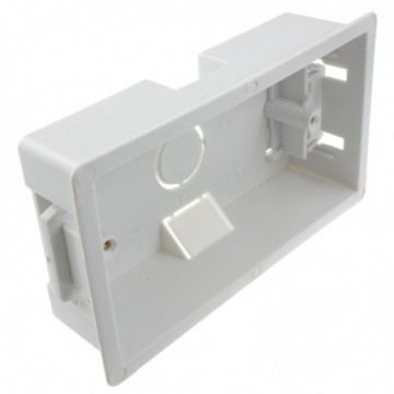 Dry Lining Plasterboard Back Box Pattress Box 2 Gang 35mm