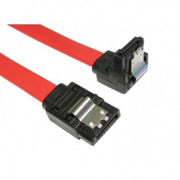 LOCKING Right Angle SATA Plug To Straight SATA Plug Cable Lead 45cm