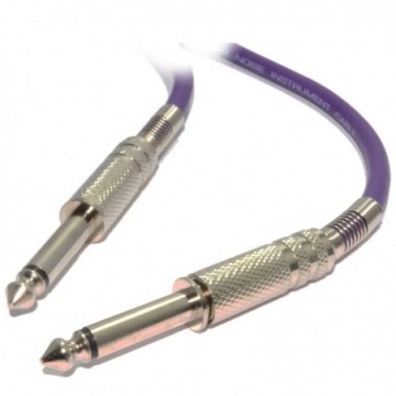 Pulse 6.35mm Low Noise Guitar Cable Nickel Connectors PURPLE Lead 5m