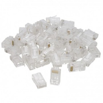 RJ45 Cat5e Ethernet LAN Crimps Ends for Networks  [50 Pack]