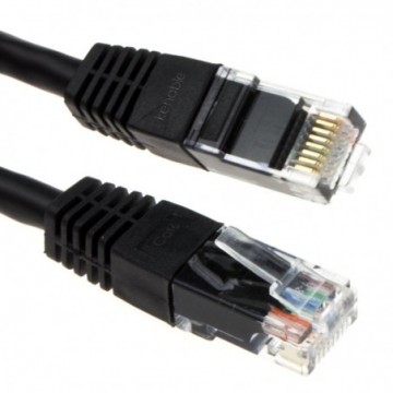 Ethernet Network Cable Cat6 GIGABIT RJ45 COPPER Internet Patch Lead Black 5m