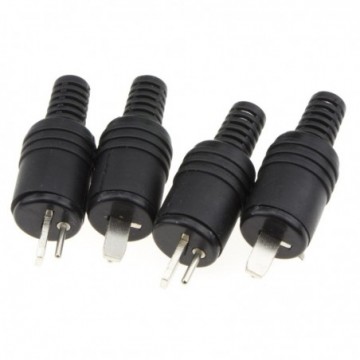 2 pin DIN Plug Speaker and HiFi Connector Screw Terminals Strain Ends [4 Pack]