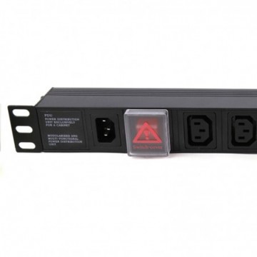 PDU C14 IEC Inlet to C13 Sockets 8 Way Power Distribution Unit Horizontal 1U