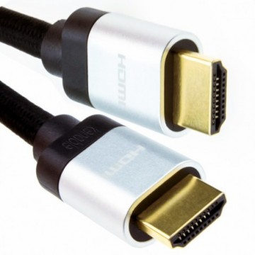 HDMI v2.1 Ultra High Speed HDR 8K 60Hz 4K 120Hz 48Gbps eARC Cable 1m Silver
