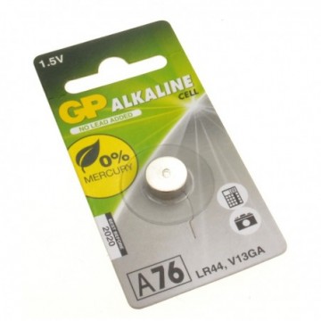 GP Alkaline Button Cell Battery LR44 (AG13/A76/V13GA) 1.5V [Single]