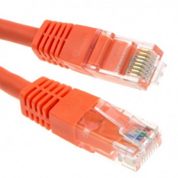 Ethernet Network Cable Cat6 GIGABIT RJ45 COPPER Internet Patch Lead  1m Orange
