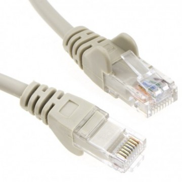 Grey Network Ethernet RJ45 Cat5E-CCA UTP PATCH 26AWG Cable Lead  1.5m