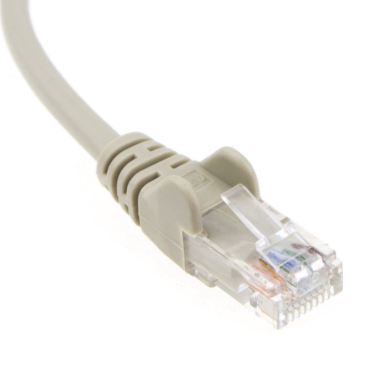 CAT5E, Unshielded Grey PVC Cable, Male RJ45 - Male RJ45, 6M