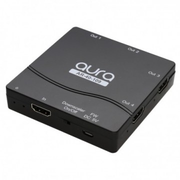 Aura HDMI 2.0 4 Way Splitter 4K 60Hz 4:4:4 1 Device to 4 Displays