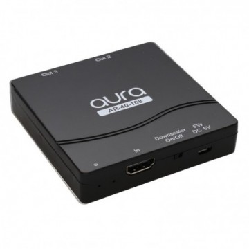 Aura HDMI 2.0 2 Way Splitter 4K 60Hz 4:4:4 1 Device to 2 Displays