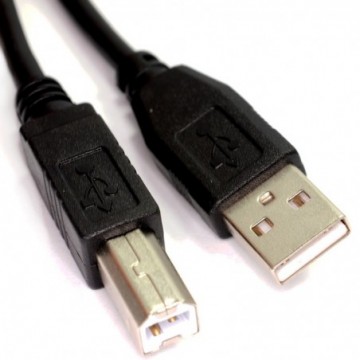 USB 2.0 CERTIFIED Hi-Speed HQ Shielded A to B Cable Lead 2m BLACK