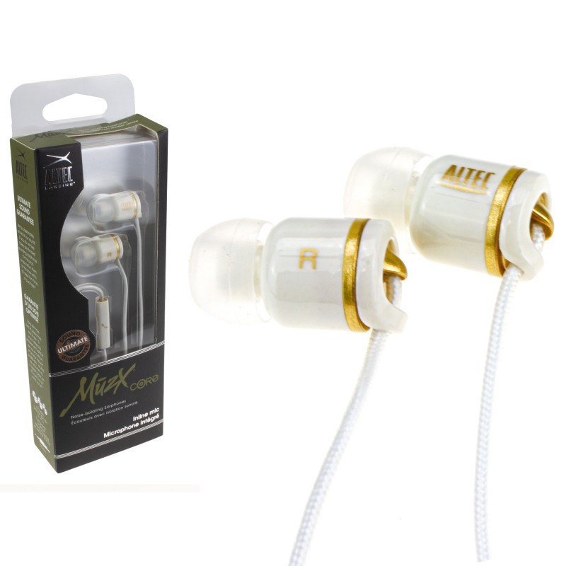Muzx Core Earphones Noise-Isolating Ultimate Sound SnugFit with Mic (4 Pole) Muzx Core Earphones Noise-Isolating Ultimate Sound SnugFit with Mic (4 Pole)