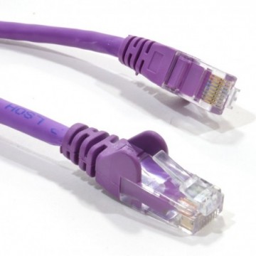 C6 CAT6-CCA UTP RJ45 Ethernet LSZH Networking Cable Purple  0.5m