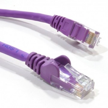 C6 CAT6-CCA UTP RJ45 Ethernet LSZH Networking Cable Purple  5m