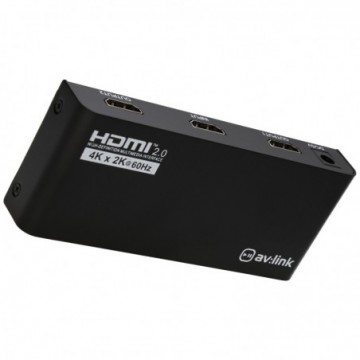 4K HDMI 2.0 2 Way Splitter 1 Device to 2 Displays 3840 x 2160 60Hz Slimline