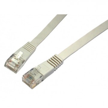 FLAT GREY Ethernet Network Cat5e LAN Patch Cable LSOH LSZH Low Smoke  0.5m