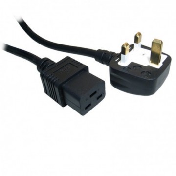 UK Mains C19 Uninterrupted Power Supply UPS/Server Mains Power Cable 2m