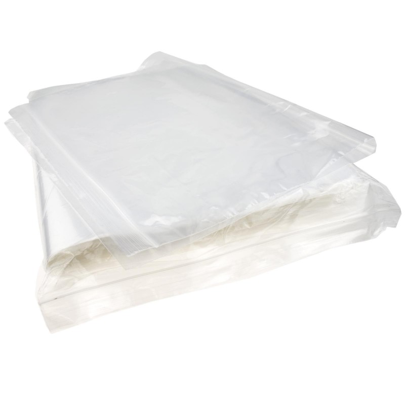 Clear Polythene Plastic Resealable Snapseal Bags 330 x 457mm (100 Pack)