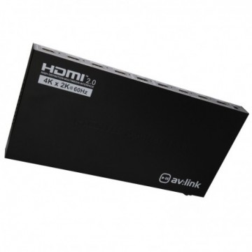 4K HDMI 2.0 8 Way Splitter 1 Device to 8 Displays 3840 x 2160 60Hz Slimline
