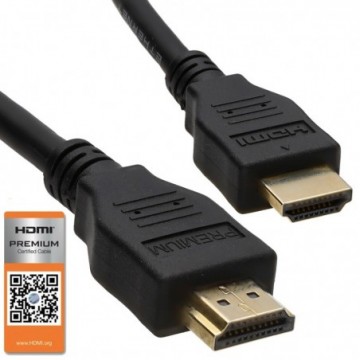 Certified HDMI 2.0 4K 60Hz UHD HDR 18Gbps Premium Cable Black 2m