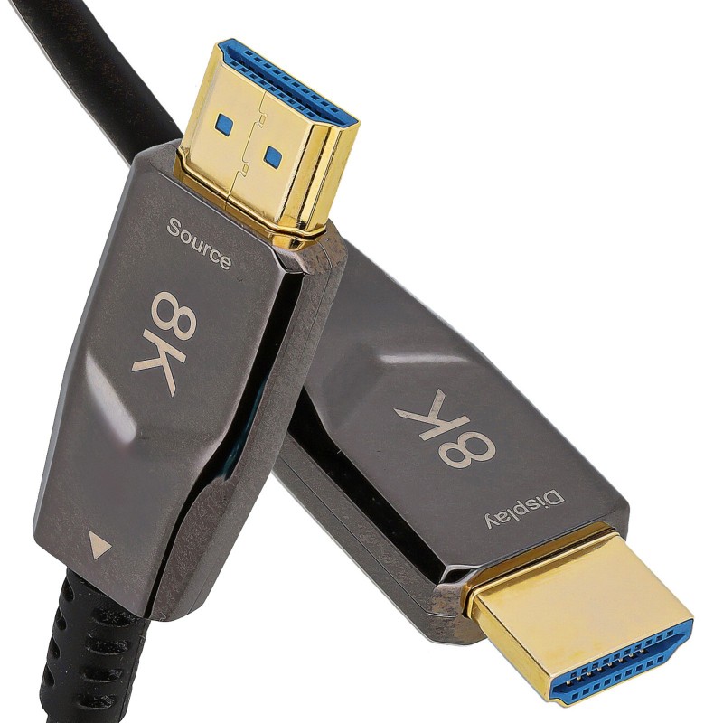 8K HDMI 2.1 Active Optical Cable Slim AOC HDR 48Gbps 8K 60Hz/4K 120Hz 50m