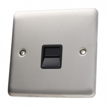 DETA VE1352SSB 1G Master BT Telephone Socket Primary Faceplate Stainless Steel