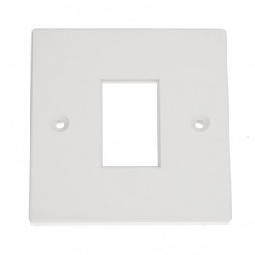 RJ45 Face Plate Wall Socket Single 1 Port for RJ45 LJ6C Keystone Jack Inserts