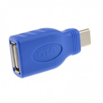 USB 3.1 Type C Male to USB 2.0 Type A Female Socket Adapter with OTG