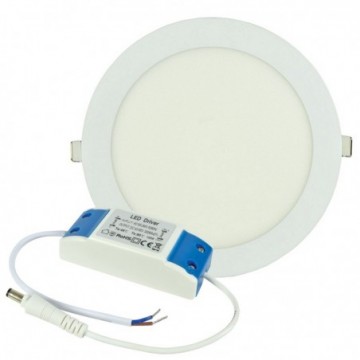 Ultra Slim 18W LED 210mm Ceiling Downlight 3000K Warm White 1240lm with Driver