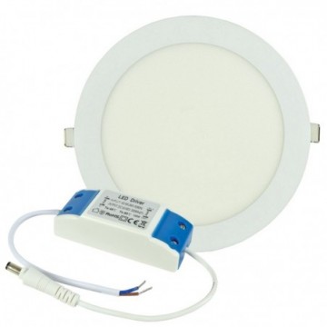 Ultra Slim 18W LED 210mm Ceiling Downlight 3000K Warm White 1240lm with Driver