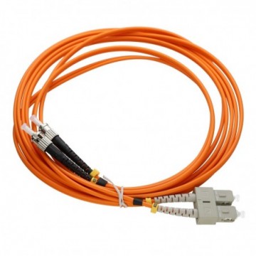 202-058 - Câble fibre optique Enbeam OM2 multimodo 50/125 2 brins Zipcord  LS0H - orange