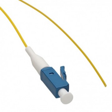 OS2 Fibre Optic LC Pigtail Simplex SM 9/125 Splicing LSZH Cable 1m Orange