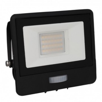 V-TAC LED Outdoor Floodlight with PIR Sensor 20W IP65 4000K Security Light