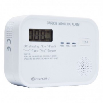 Carbon Monoxide Safety House/Office Alarm with LCD Display Battery Powered