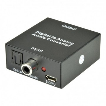 Digital Optical/SPDIF to Analogue RCA Phono Audio TV/HIFI/Soundbar Converter USB