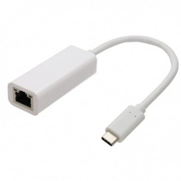 USB 3.1 Type C Male Plug to RJ45 Ethernet Gigabit Cable Adapter 15cm